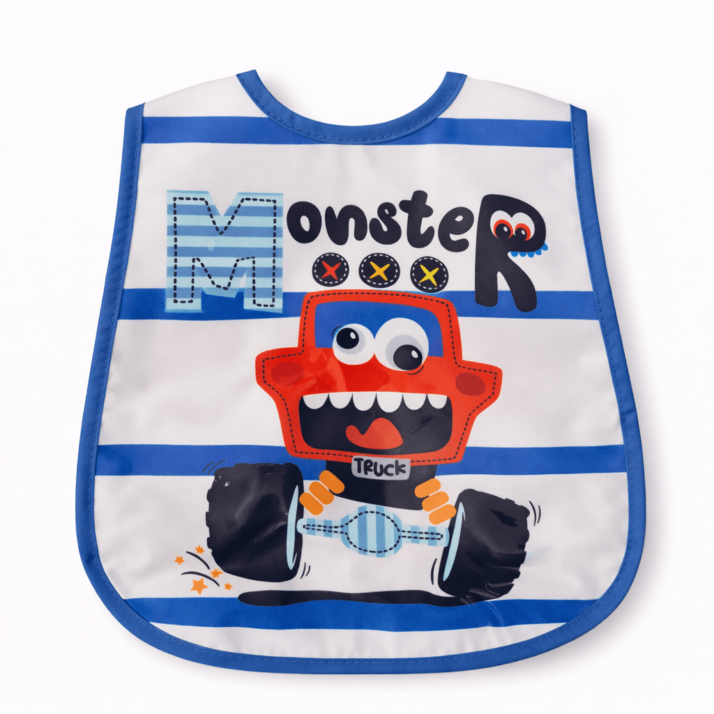 Printed baby bib from the catalog